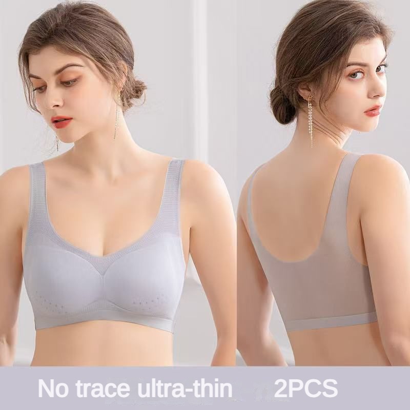 T Shirt Bra Seamless - 2PCS sexy bra lingerie Plus Size